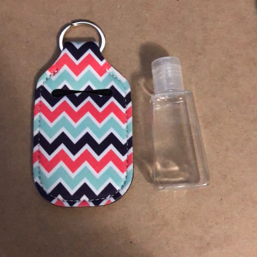 Hand sanitizer keychain